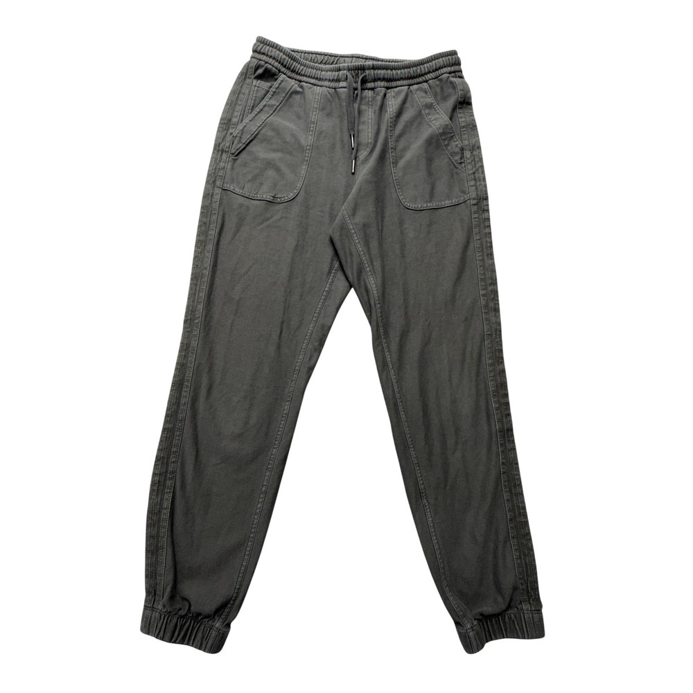 Athleta Farallon Jogger Pants Womens 4 Green Twill Elastic Waist Travel‎ Casual